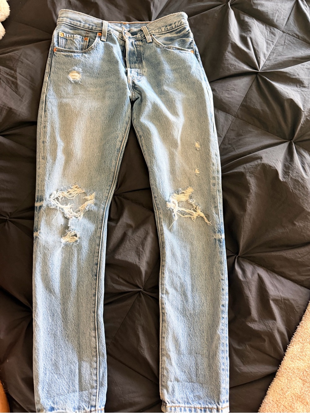 Levi's Light Blue Distressed Jeans
